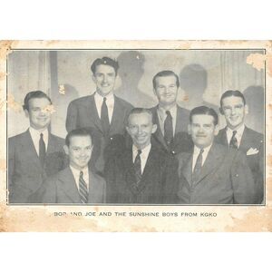 Photo KGKO Radio Station Texas Bob Joe and the Sunshine Boys 5.25 x 7.5
